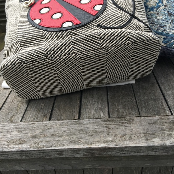 NWT Brighton Dotty Lady bug tote - Picture 3 of 5